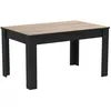 Image de Table A Manger - Décor Chene Brossé - Wayne - L 138,4 X P 90 X H 77,1 Cm