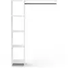 Image de Armoire ouverte barbara - 123x40x180 cm - blancpanneau de particules 253754-MOP
