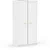 Image de Armoire De Chambre - Reverso - Blanc Mat - 2 Portes - 88,3 X 50 X 180,9 Cm