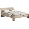 Image de DEMEYERE PRICY Lit 140 x 190/200 cm - Décor Chêne shannon - L 145 x P 205 x H 79 cm