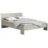 Image de Lit adulte 140x190 cm PRICY 2 coloris chêne Shanon