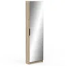 Image de CALICOSY - Armoire à Chaussures 1 Porte Miroir L50 cm - Zapatero - Chêne royal foncé