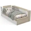 Image de Lit enfant life 1 personne - 90x190/200 cm - rangements - décor chêne et blanc - demeyere DEM385304