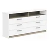 Image de Commode - WATSON - 6 tiroirs - Chêne Kronberg / Blanc mat - 1627 x 395 x 811 cm - DEMEYERE