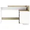 Image de Bureau avec retour 3 tiroirs THALES 2 coloris ch ne bross / blanc