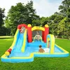Image de PISCINE GONFLABLE- ALIGHTUP- Château Gonflable pour Enfant avec Gonfleur 450W Toboggan Zone de Saut Mur dEscalade
