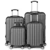 Image de ALIGHTUP - Set Valise 4 Pièces ABS Lot de Valise Valise à roulettes Gris foncé
