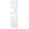 Image de Sèche-serviettes électrique NEFERTITI Mât à droite 500W blanc brillant   ATLANTIC   850006