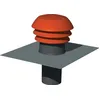 Image de Chapeau de toiture - UNELVENT - Diamètre 150 mm - Couleur Rouge - Plastique