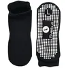 Image de SVELTUS Chaussettes antidérapantes Lot de 2 Taille L - Noir pour Yoga Fitness
