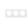 Image de Plaque de finition blanche triple Legrand Dooxie 600803