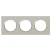 Image de Plaque de finition - Legrand - Dooxie - 3 postes - Finition plume - 600823