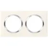 Image de Plaque 2 postes - LEGRAND - Dooxie - Blanc avec bague chrome - Intérieur - Design moderne