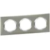 Image de Plaque de finition - Legrand - Dooxie - 3 postes - Inox brossé - Intérieur
