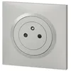 Image de Prise carrée LEGRAND - 2P+T - surface alu - Dooxie