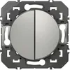 Image de LEGRAND - Double va-et-vient 10A aluminium Dooxie