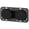Image de LEGRAND - DOUBLE PRISE DE COURANT 2P+T SURFACE DOOXIE 16A PRÉCBLÉES FINITION NOIR - EMBALLAGE BLISTER