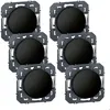Image de Lot de 6 interrupteurs va-et-vient composable Dooxie 10AX 250V~ - Noir - 300452 - Legrand
