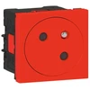 Image de LEGRAND Prise secteur Mosaic simple 45x45 45° Rouge