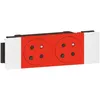 Image de Prise de courant - LEGRAND - Mosaic - Double 2P+T - Rouge - 16A - 4 modules