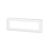 Image de Plaque quadruple horizontale blanche Legrand Mosaic composable 078818L