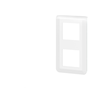 Image de Plaque double verticale blanche Legrand Mosaic composable 078822L