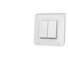 Image de Interrupteur va et vient double Legrand Mosaic  complet 099201