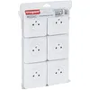Image de Lot de 6 prises encastrées 2P+T 16A complet - Mosaic - blanc - Legrand