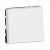 Image de Interrupteur poussoir lumineux - LEGRAND - Mosaic - Blanc - 6A - 500W - A encastrer