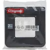 Image de Plaque de finition avec support (vis) 2 modules - Mosaic - noir - Legrand