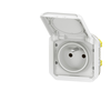 Image de Prise de courant 16A 2P+T Legrand Plexo  blanche composable 069621L