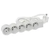 Image de LEGRAND Multiprise FB 5x2P+T standard 3m 1mm² - Blanc et gris