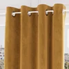 Image de Rideau Oeillets En Velours Velvet Ocre, Par Soleil D'ocre