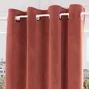 Image de Rideau oeillets en velours VELVET terracotta par Soleil docre