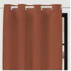 Image de Soleil D'ocre Rideau A Oeillets Occultant Eclipse - 135 X 250 Cm - Orange Safran