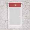 Image de Brise Bise Pur Coton 45x90 Cm Love Rouge, Par Soleil D'ocre