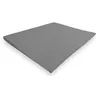 Image de Drap plat en coton percale 180x290 cm CAMILLE gris par songe de camille