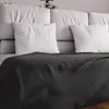 Image de Jeté de lit - Adèle - Anthracite - 180x220 cm - 70% coton - Lavable en machine