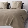 Image de Jeté de lit - Adèle - Taupe - 240x220 cm - 70% coton - Lavable en machine