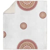 Image de Plaid Polaire Sherpa Imprimé 110x170 Cm Mandala Corail, Par Soleil D'ocre