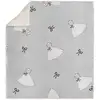 Image de Plaid Polaire Sherpa Microfibre Imprimé 110x170 Cm Anais Gris, Par Soleil D'ocre