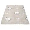 Image de Plaid polaire microfibre imprimé 110x170 cm ESPRIT DE FAMILLE taupe par Soleil docre