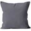 Image de Housse de coussin unie 60x60 cm ALIX gris par Soleil docre