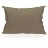 Image de Taie doreiller rectangle US 50x75 cm en coton uni 57 Fils SOLEIL DOCRE taupe