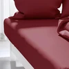 Image de Drap Housse Uni 140x190 Cm Zzz Rouge