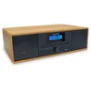 Image de MOOOV 477380 Micro-Chaine HiFi Bluetooth Tuner Radio FM Lecteur CD USB et Télécommande style Vintage Haut Parleur Stereo