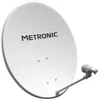 Image de METRONIC 498250 Parabole Diamètre 80 cm avec LNB universel pour Récception Satellite - Traitement Anti Corrosion - UHD 4K - Blanc