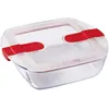 Image de Plat à four Verre Carré 20x17 cm Avec Couvercle Cook&Heat PYREX
