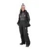 Image de Pantalon de ski fille Peak Mountain - noir/noir - 16 ans