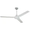Image de FARELEK - SEYCHELLES Ø 122 cm - Ventilateur de plafond réversible - 3 pales métal laquées blanc - 112416